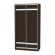 Шкаф-купе B-230х120х60-3(Венге-D9D9)_355649