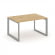 Стайл Проджект Стол переговорный SN-59O.SPRG-001.3 Тиквуд Светлый/Металл Серый 980*980*750 _3858208
