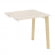 Стол-приставка Оникс Вуд OW.SPR-0.7 Денвер Светлый/Дуб Светлый/Металл Белый 780*720*750_3821530