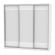 Шкаф-купе B-220х235х60-3(Белый-D10D10D10)_358893