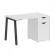 Стол письменный HOME OFFICE VR.SP-3-118.1.A Белый/Антрацит металл_228635