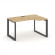 Стайл Проджект Стол рабочий эргономичный SN-59O.SPA-022(R) Тиквуд Светлый/Металл Антрацит/Черный Заг _3814000