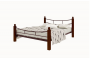 Кровать София Lux plus 1200х1900 Коричневая_90956