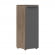 Шкаф-колонка с глухой средней дверью MORRIS TREND MMC 42.1 Антрацит Кария Пальмира_279058
