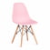 Стул CINDY (EAMES) (mod. 1801) дерево бук/металл/сиденье пластик, 45x51x82 см, Light pink (светло-розовый)_718091