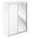Шкаф-купе высокий с одним зеркалом Sigma SG.718.WH.WH.AL Белый_774341