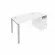 Рабочая станция с опорной тумбой Metal System Б.РС-СТП -1.2 Белый/Серый_239403