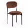 Стул REVO (mod. 7033) ткань/металл, 47х54х82 см, высота до сиденья 47 см, коричневый barkhat 12/черный_372340