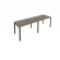 Рабочая станция на 2 раб.места Metal System Б.СМ-2.2 Вяз/Антрацит_242564