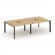 Стайл Проджект Рабочая станция двухсторонняя SN-59P.DRS-034 Тиквуд Светлый/Металл Черный/Черный Загл _3863056