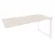 Стол-приставка на О-образном м/к к опорным элементам ONIX O.MO-SPR-4.7 Денвер Светлый/Белый_242228