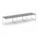 Стайл Проджект Стол переговорный SN-59O.SPRG-021 Серый Пепел/Металл Белый 2940*980*750 _3878233