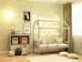 Кровать-домик RooRoom кд-1С с бортиком Серый_145971
