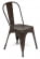 Стул LOFT CHAIR (mod. 012) металл, 45*35*85см, коричневый/brown vintage_372026