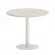 Стол журнальный круглый HOME OFFICE VR.SP-5-90.1 Дуб Наварра/Белый металл_230202