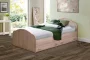 Кровать с ящиками на уголках №1 ЛДСП 1600*2000 Дуб млечный_213740