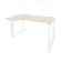 Стол эргономичный левый на О-образном м/к ONIX O.MO-SA-2L Денвер Светлый/Белый_242112