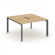 Стайл Проджект Рабочая станция двухсторонняя SN-59P.DRS-001 Тиквуд Светлый/Металл Антрацит/Черный За _3865496