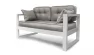 Диван двухместный DEmoku Д-2 серебристо-серый_белый_234320