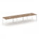 Стайл Проджект Стол переговорный SN-59P.SPRG-023 Дуб Табак/Металл Белый 4140*980*750 _3814716
